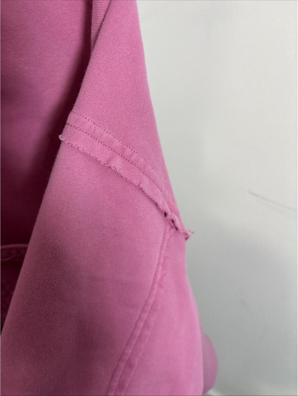 American Eagle Pink Waffle Knit Shacket Medium Hoodie Button Up - Picture 8 of 14
